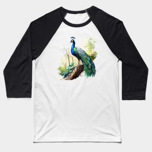 Peafowl Baseball T-Shirt